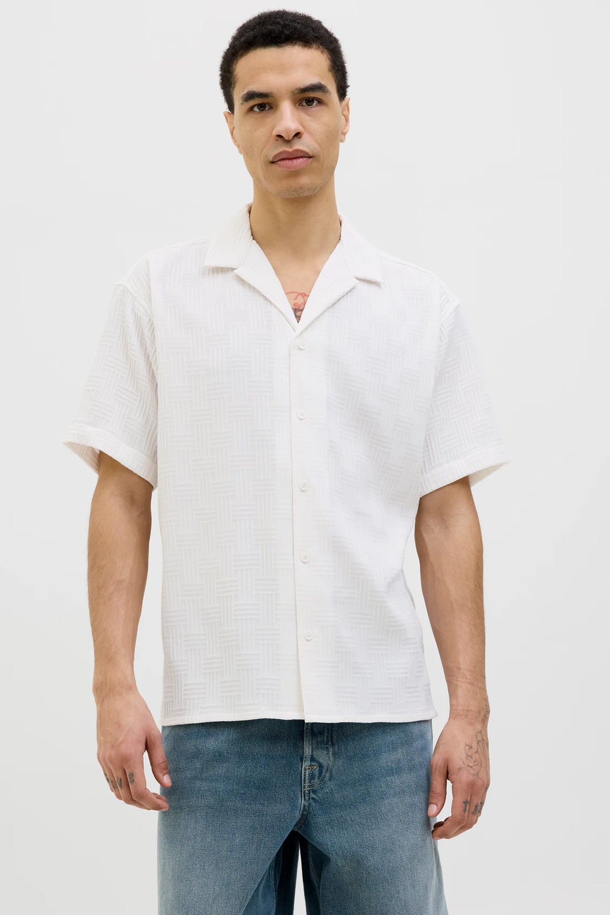 Jack & Jones Jjematteo Resort Erkek Gömlek 12269636 Beyaz
