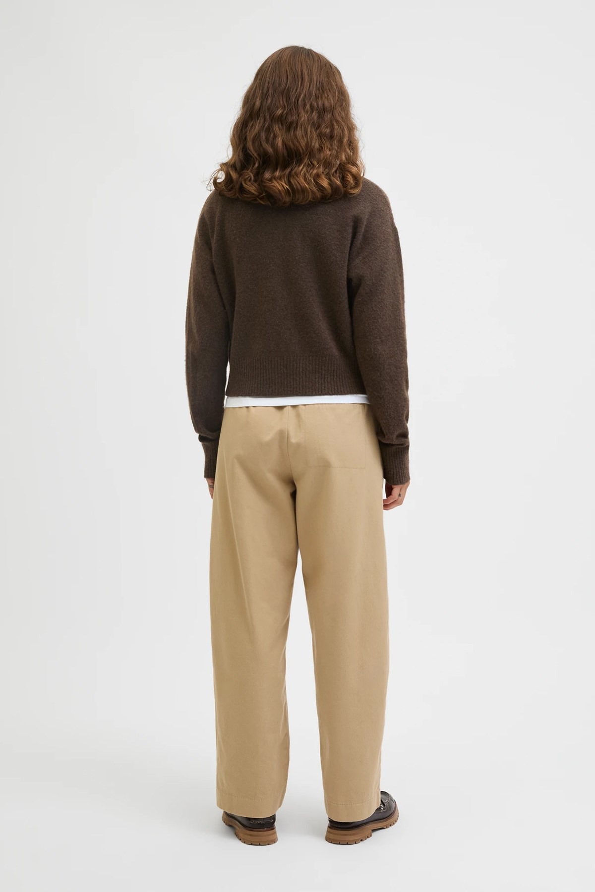 Jack & Jones Jxnatalie Kadın Kazak 12269779 Kahverengi