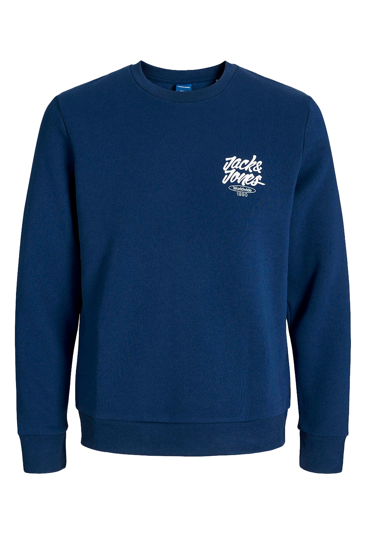 Jack & Jones Joreaton Erkek Sweat 12270010 Mavi