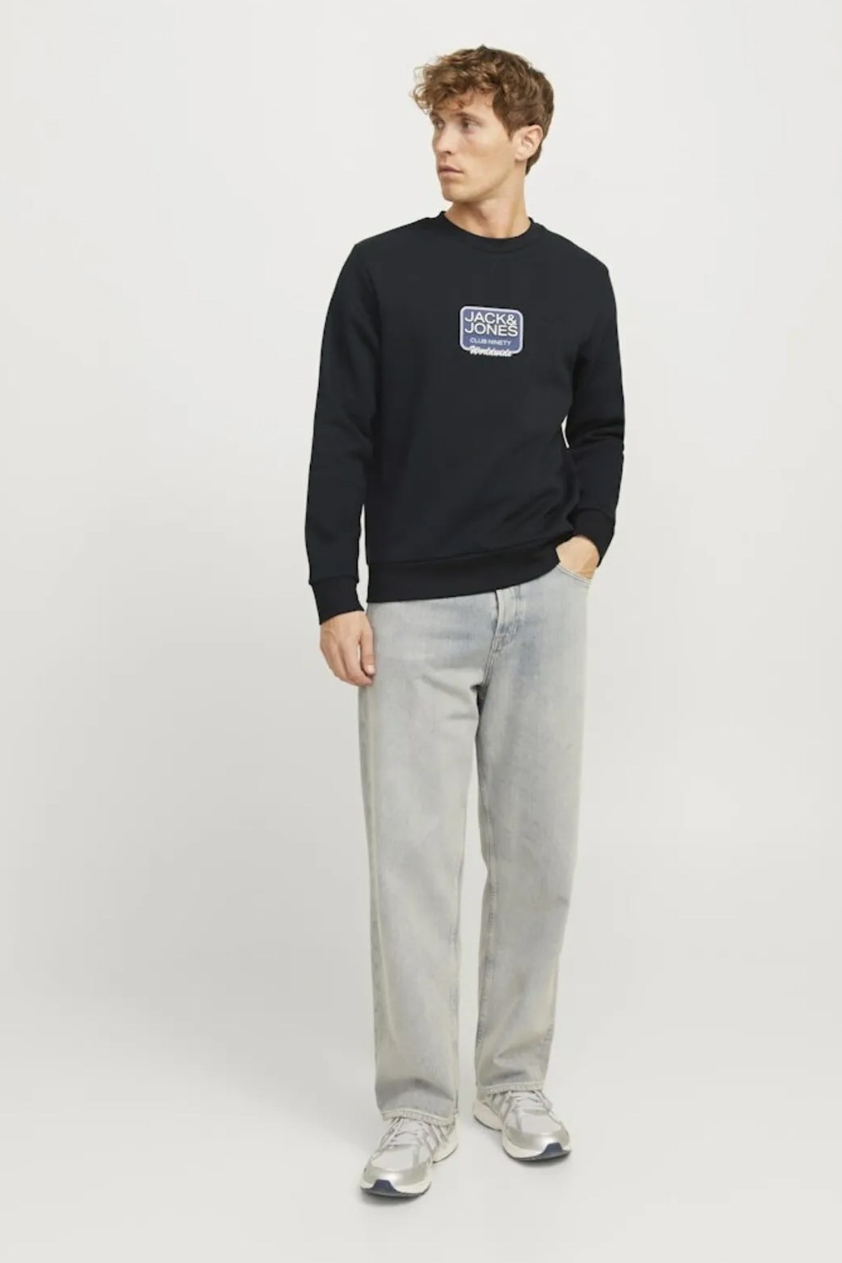 Jack & Jones Joreaton Erkek Sweat 12270010 Siyah
