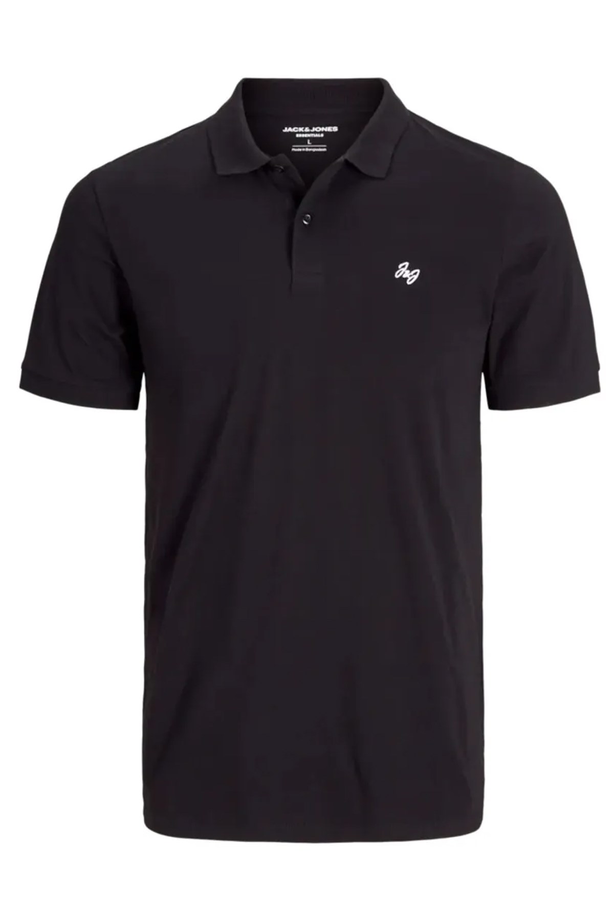 Jack & Jones Jjejersey Logo Erkek Polo Yaka Tişört 12270084 Siyah