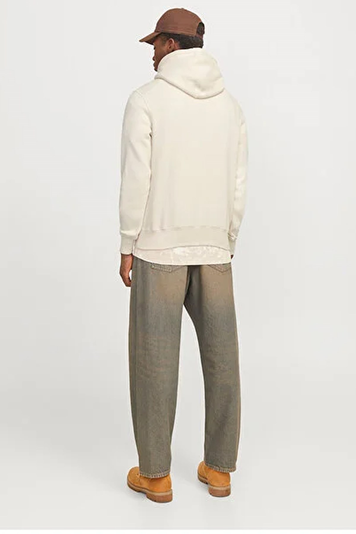 Jack & Jones Jorfrederiksberg Erkek Sweatshirt Beyaz