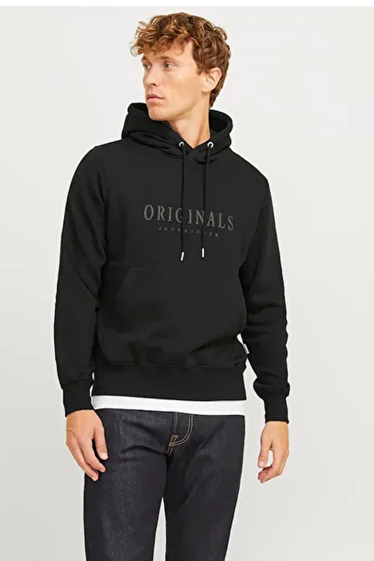 Jack & Jones Jorfrederiksberg Erkek Sweatshirt Siyah