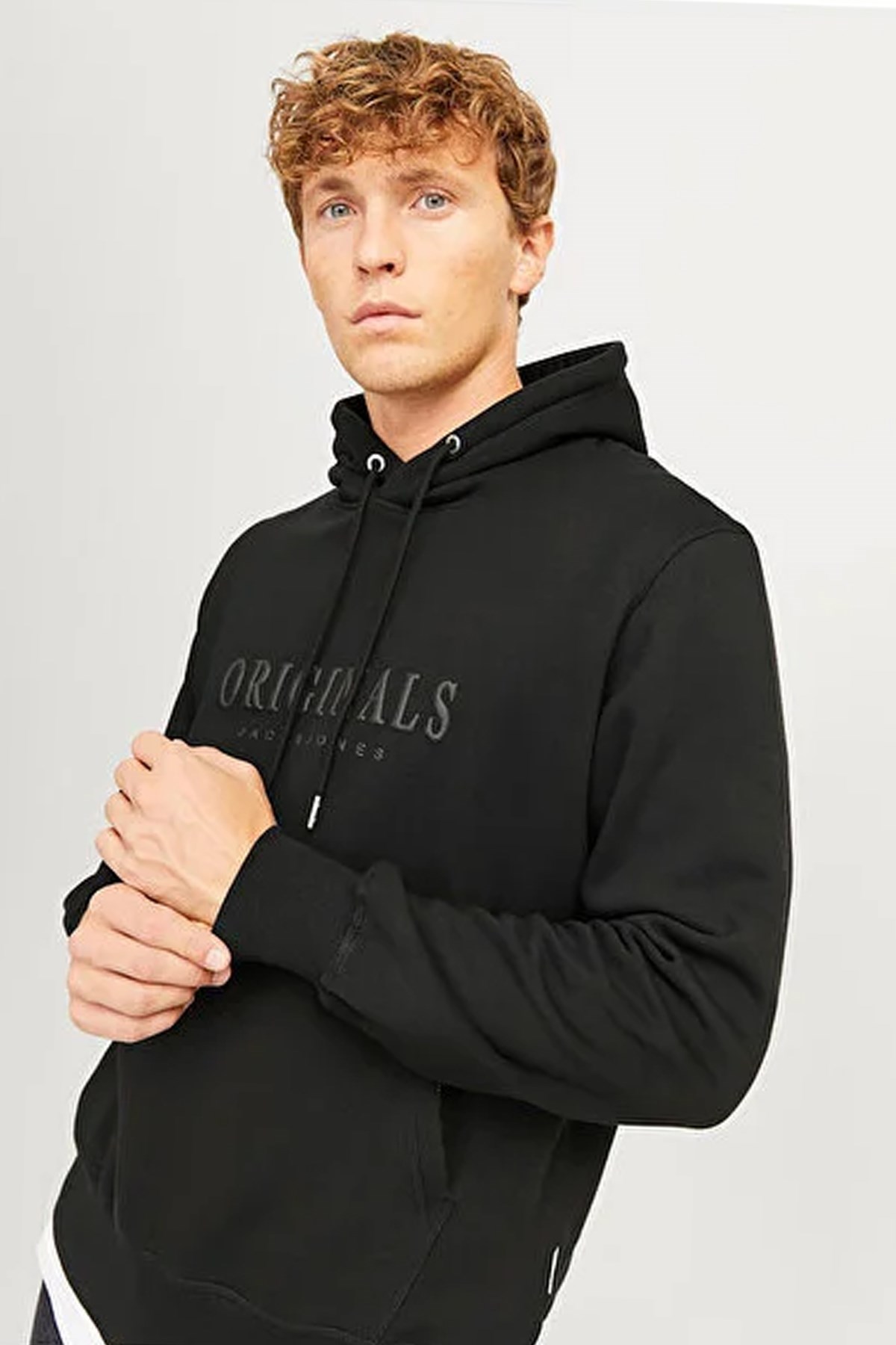Jack & Jones Jorfrederiksberg Erkek Sweatshirt Siyah