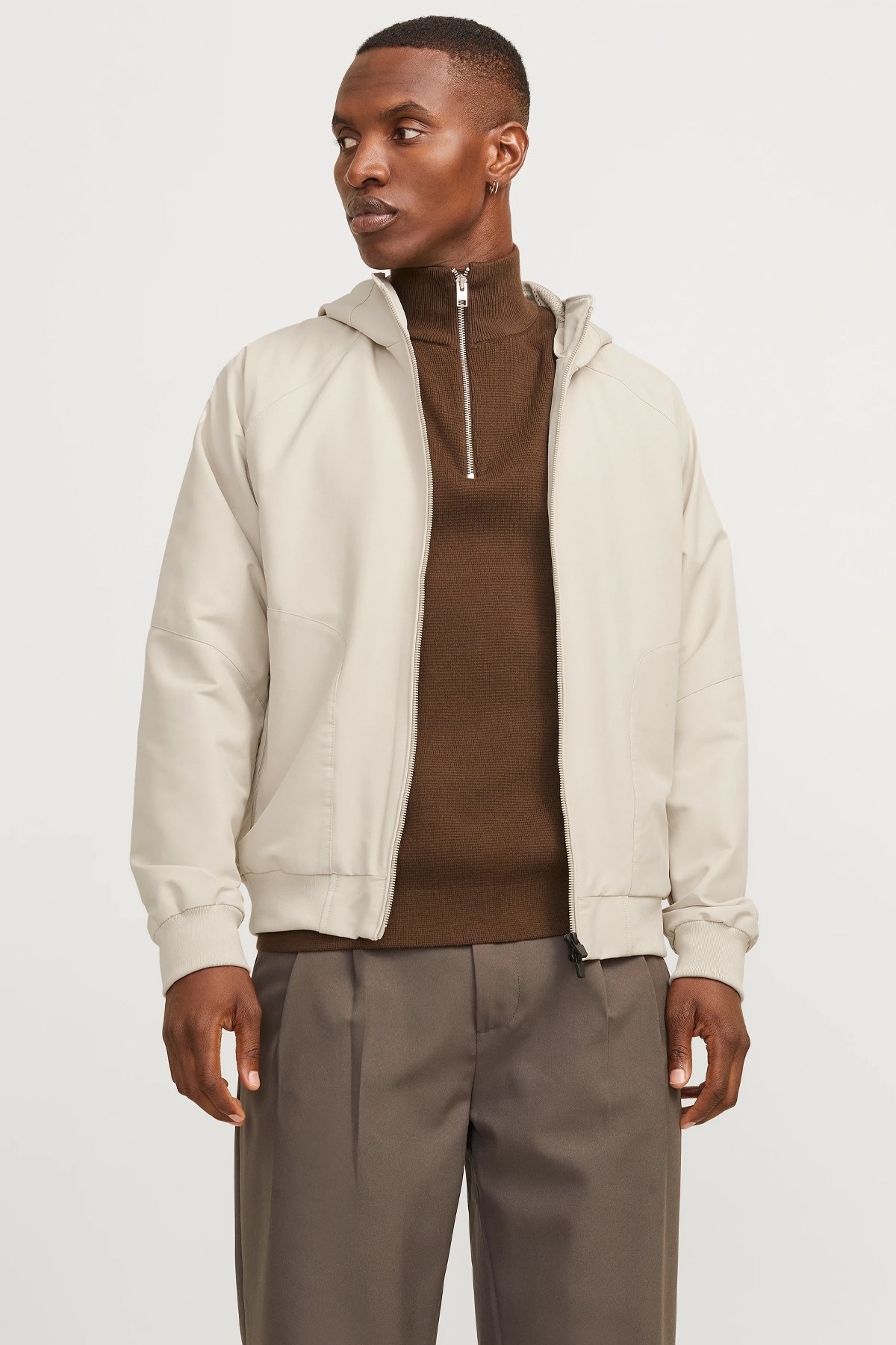 Jack & Jones Jjeperfect Bomber Erkek Mont 12270682 Bej
