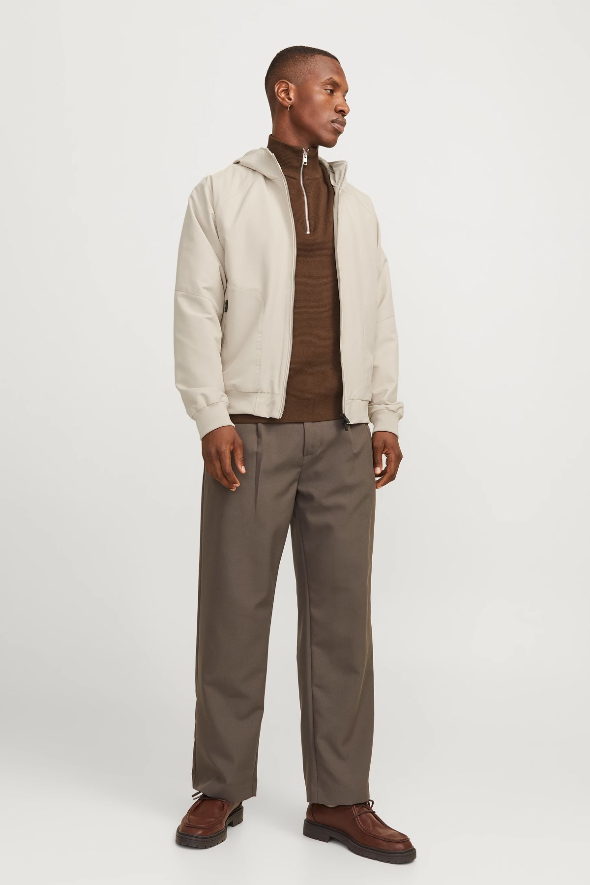 Jack & Jones Jjeperfect Bomber Erkek Mont 12270682 Bej