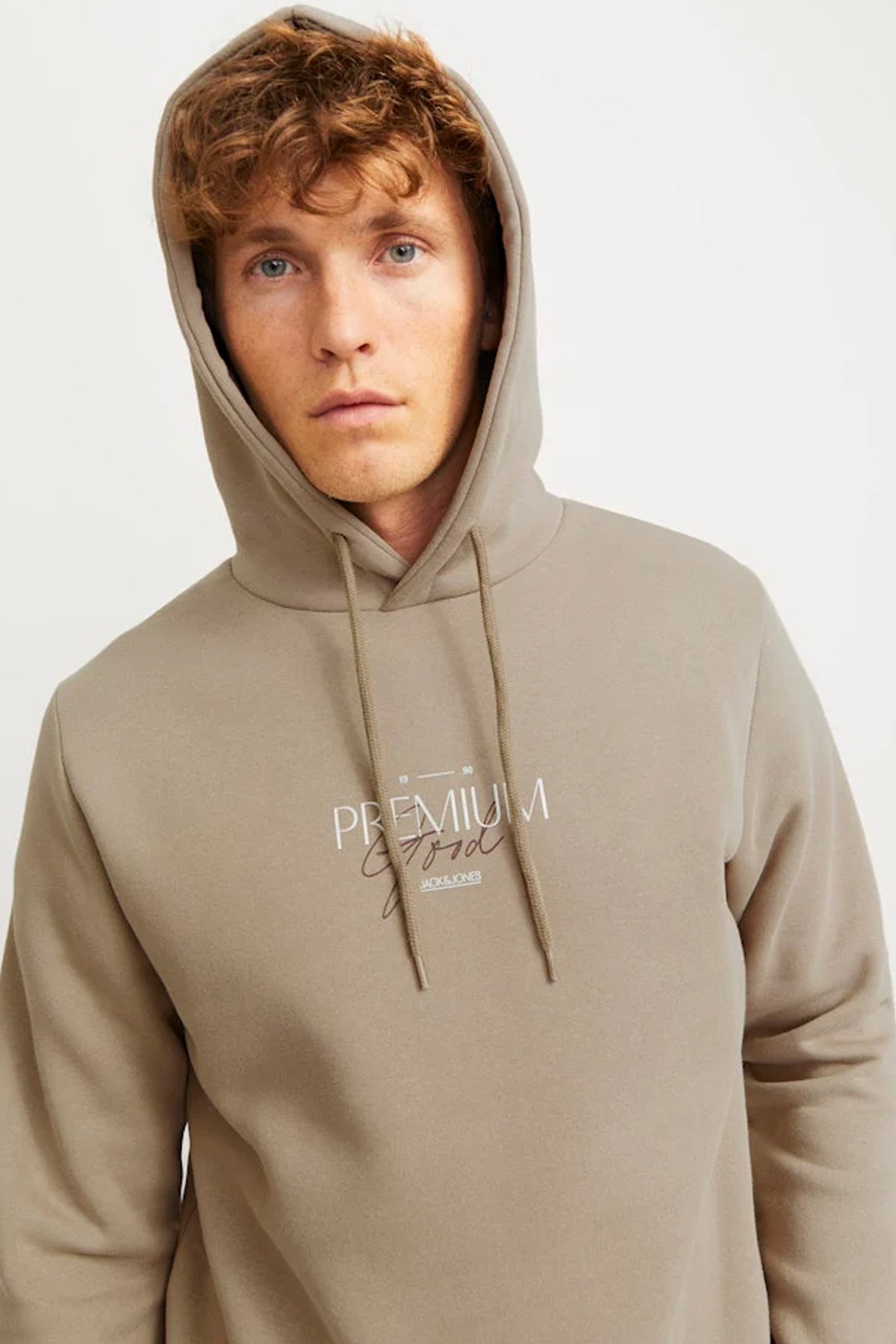 Jack & Jones Jprblaharold Kapüşonlu Erkek Sweat 12271193 Gri