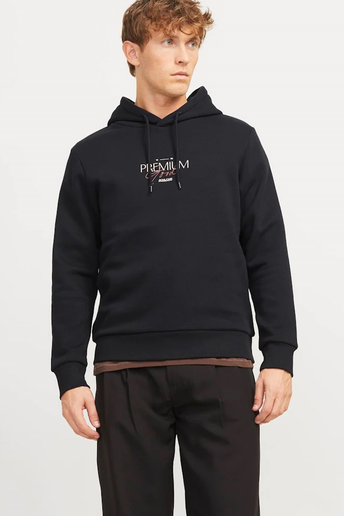 Jack & Jones Jprblaharold Kapüşonlu Erkek Sweat 12271193 Siyah