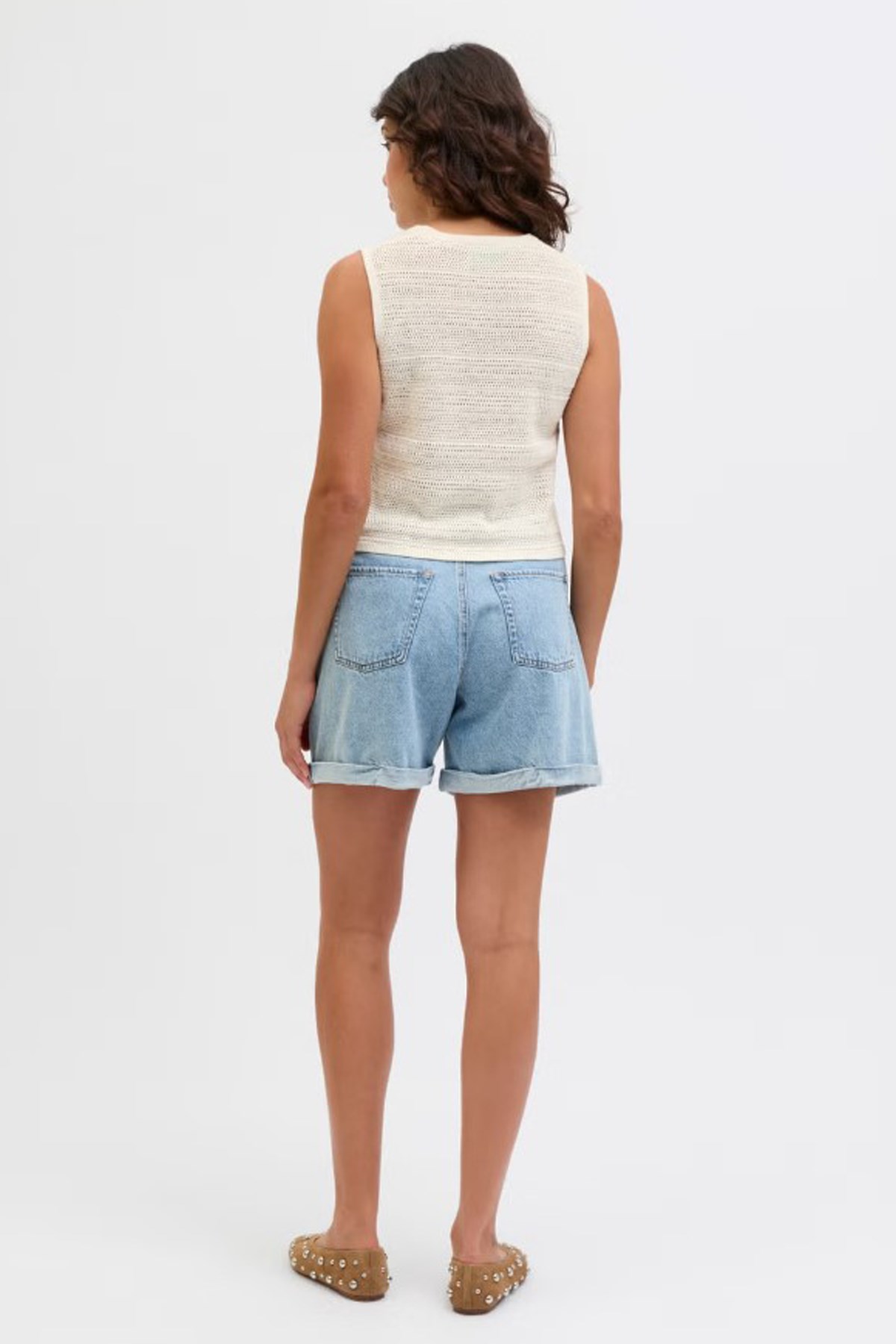 Jack & Jones Jxzusannah Kadın Top Knit 12271451 Krem