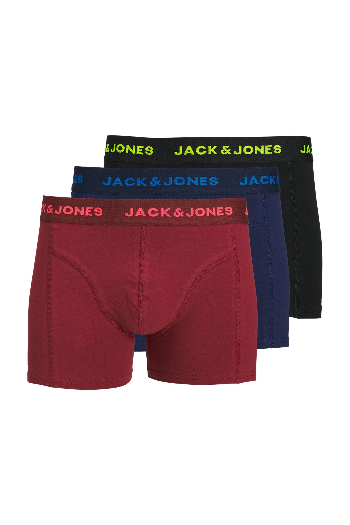 Jack & Jones Jaczane Solid 3 Pack Erkek Boxer 12272132 Mavi