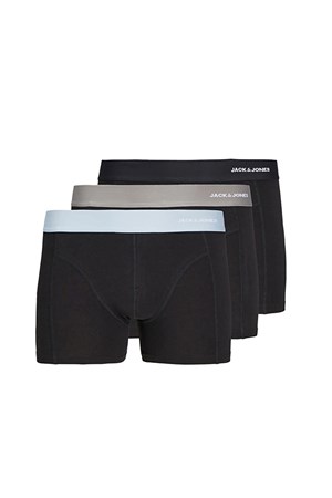 Jack & Jones Jacnick Bamboo 3 Pack Erkek Boxer 12272454 Siyah