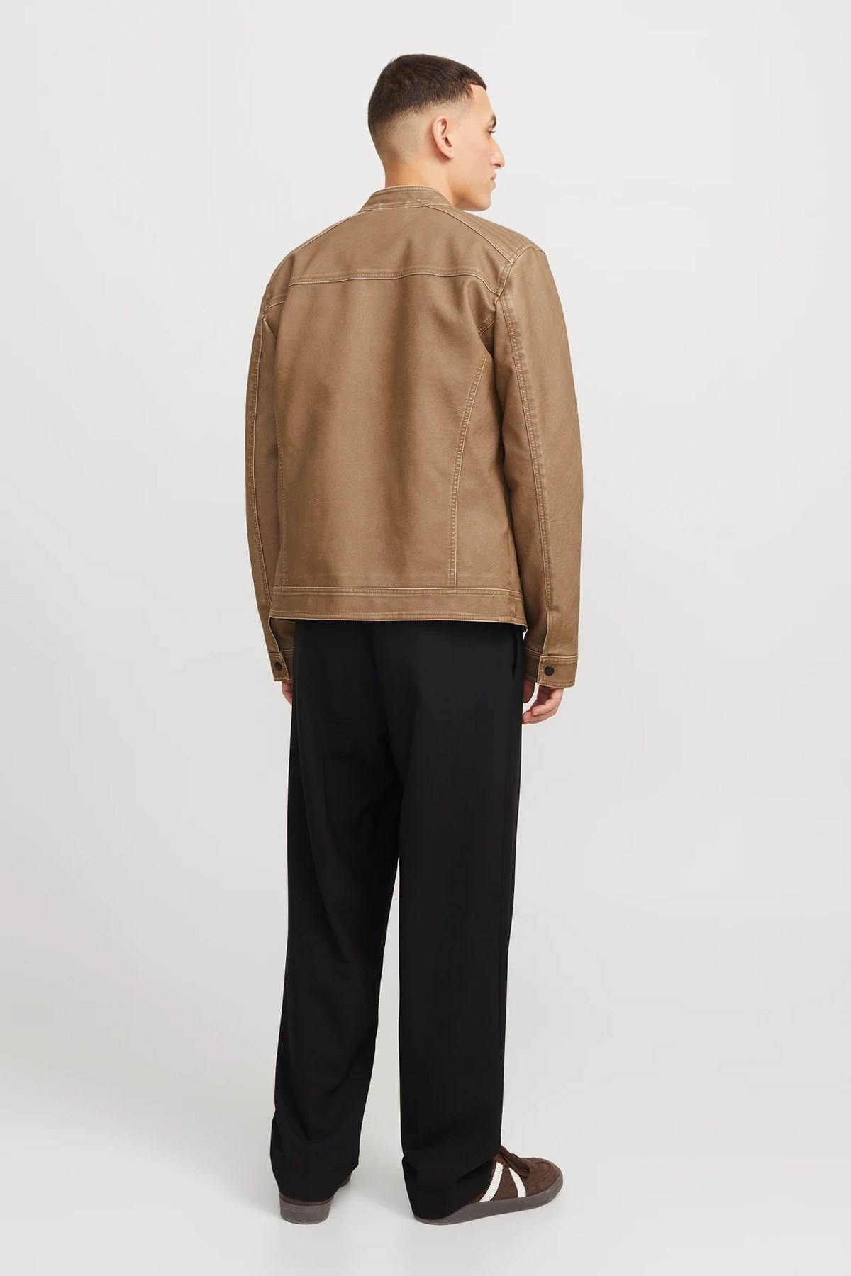 Jack & Jones Jjewarner Washed Pu Erkek Ceket 12273244 Sarı