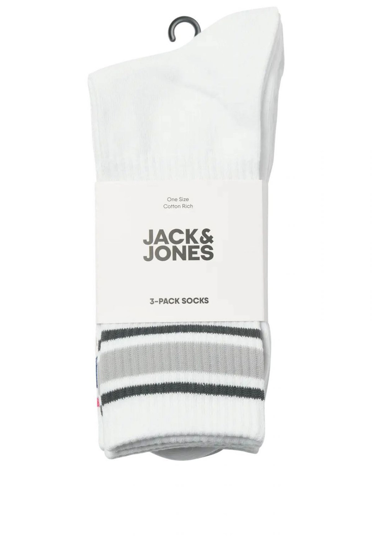 Jack & Jones Jacmosko 3'lü Erkek Çorap 12273826 Beyaz