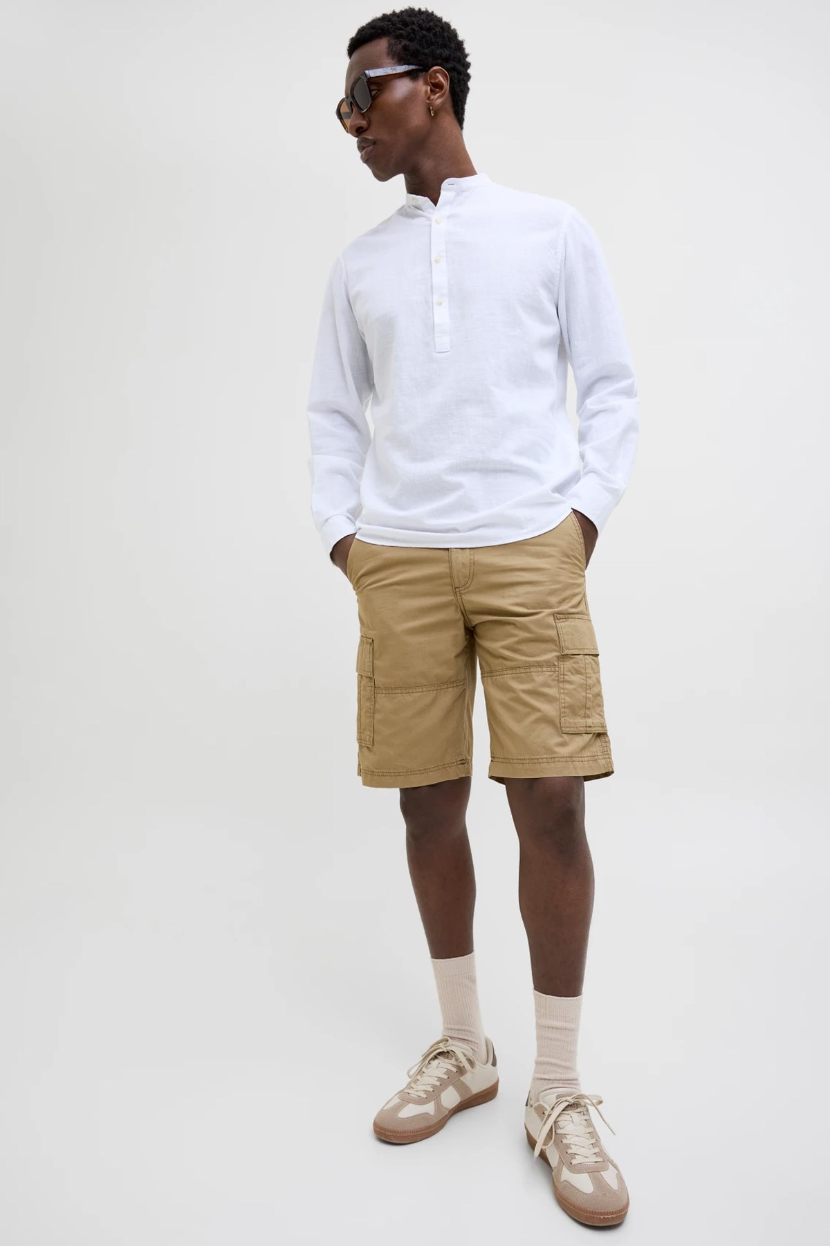Jack & Jones Jpstcole Mateo Cargo Erkek Şort 12274389 Bej