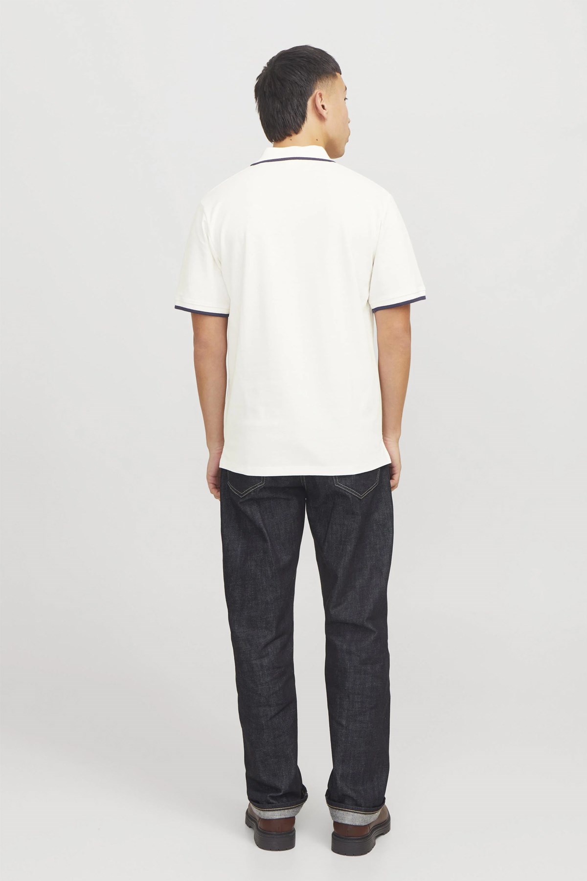Jack & Jones Jprblualves Erkek Polo Yaka Tişört 12274681 Beyaz