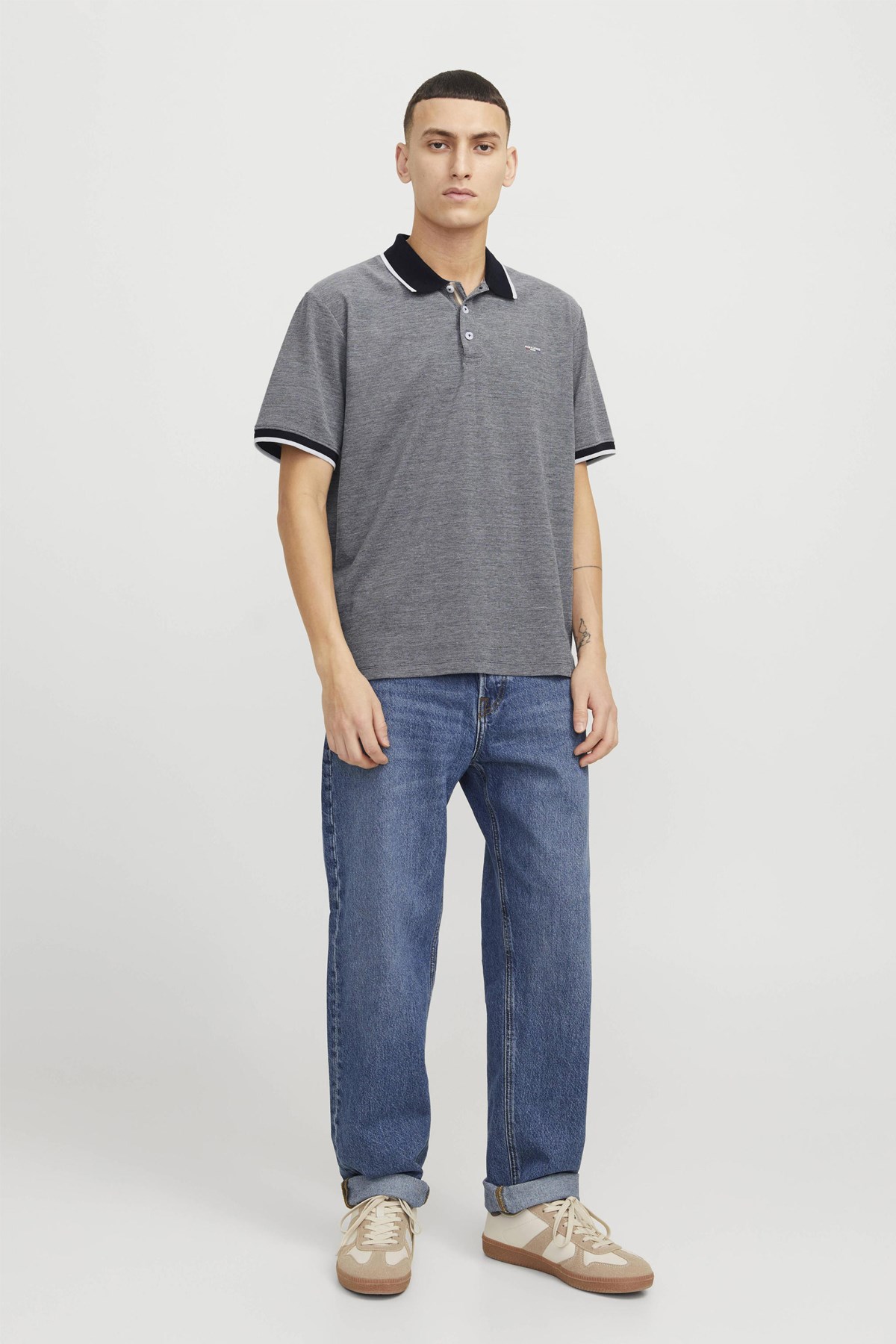 Jack & Jones Jprblualves Erkek Polo Yaka Tişört 12274681 Kahverengi