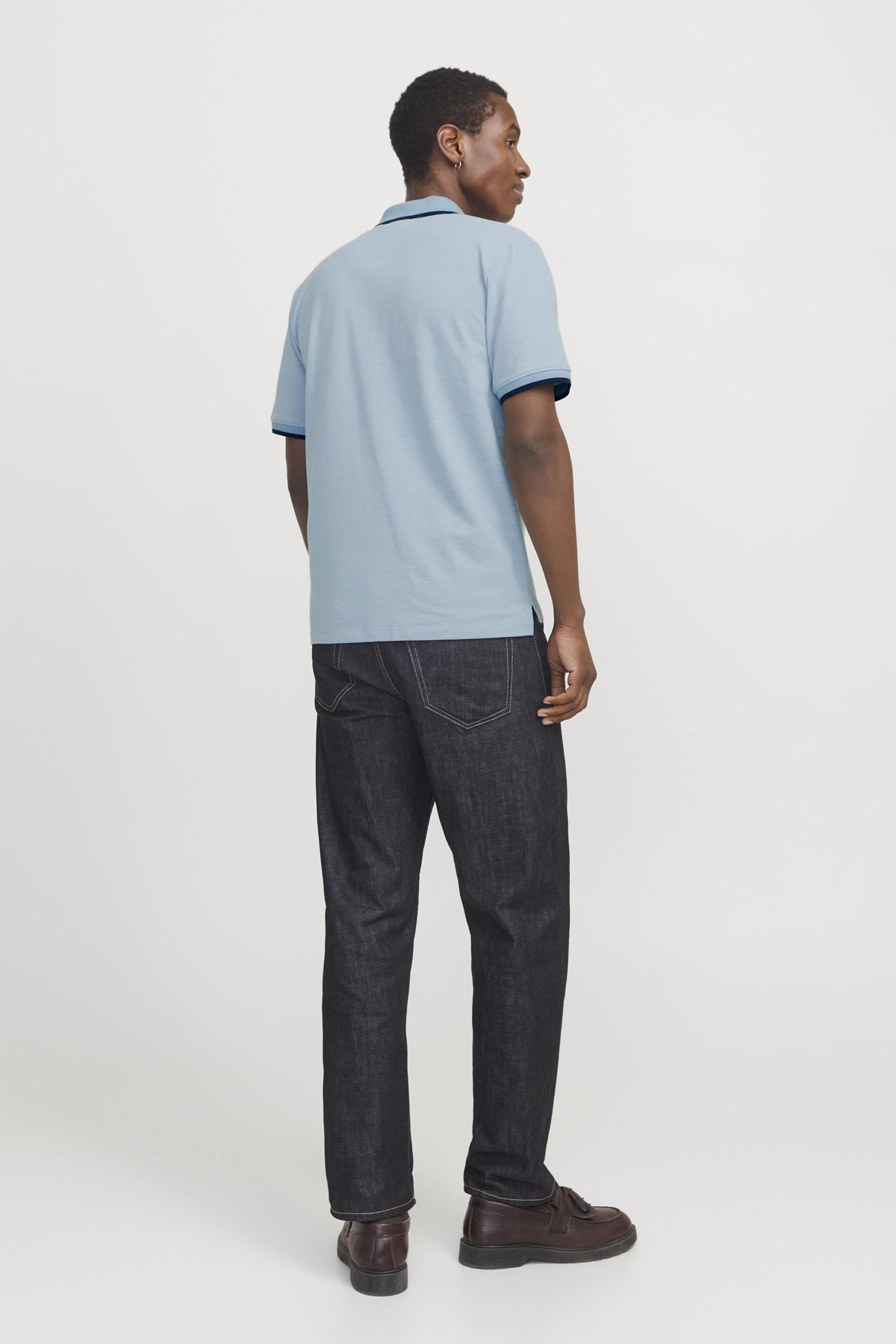 Jack & Jones Jprblualves Erkek Polo Yaka Tişört 12274681 Mavi