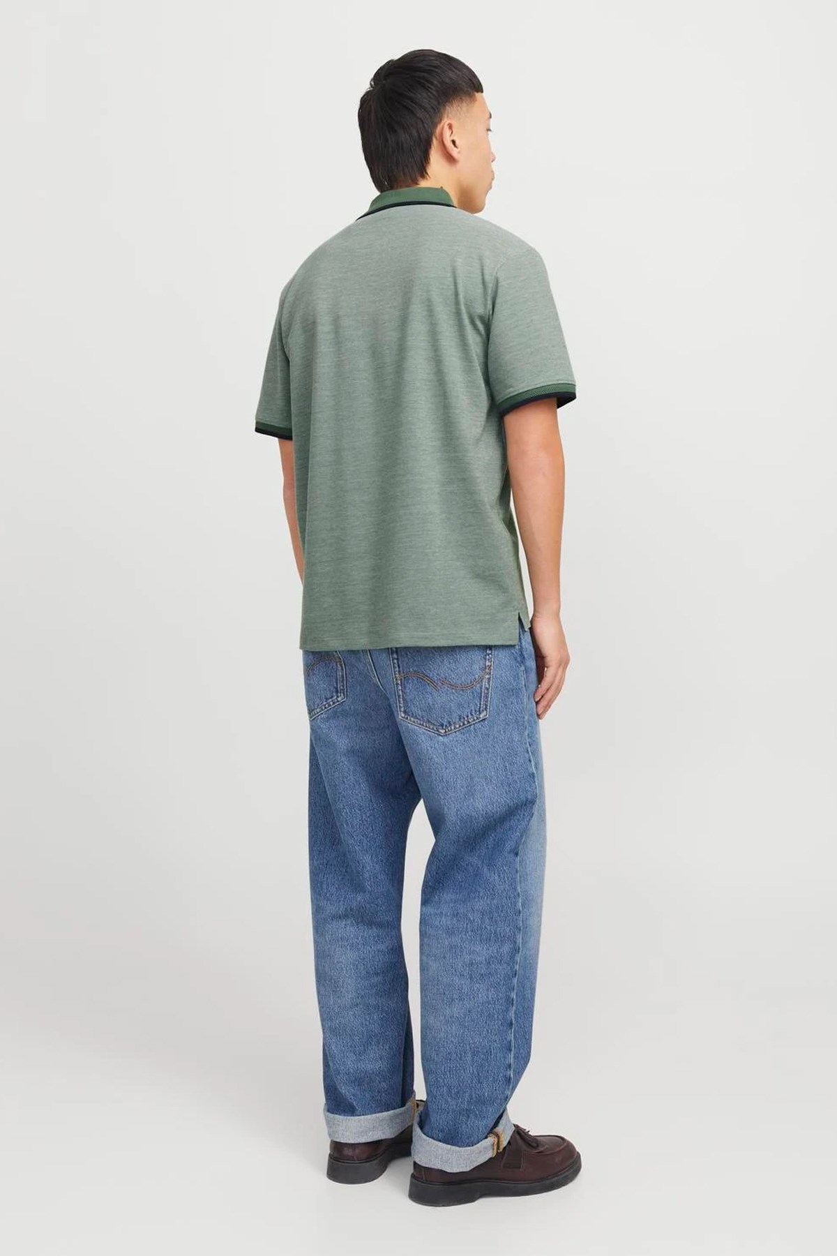 Jack & Jones Jprblualves Erkek Polo Yaka Tişört 12274681 Yeşil