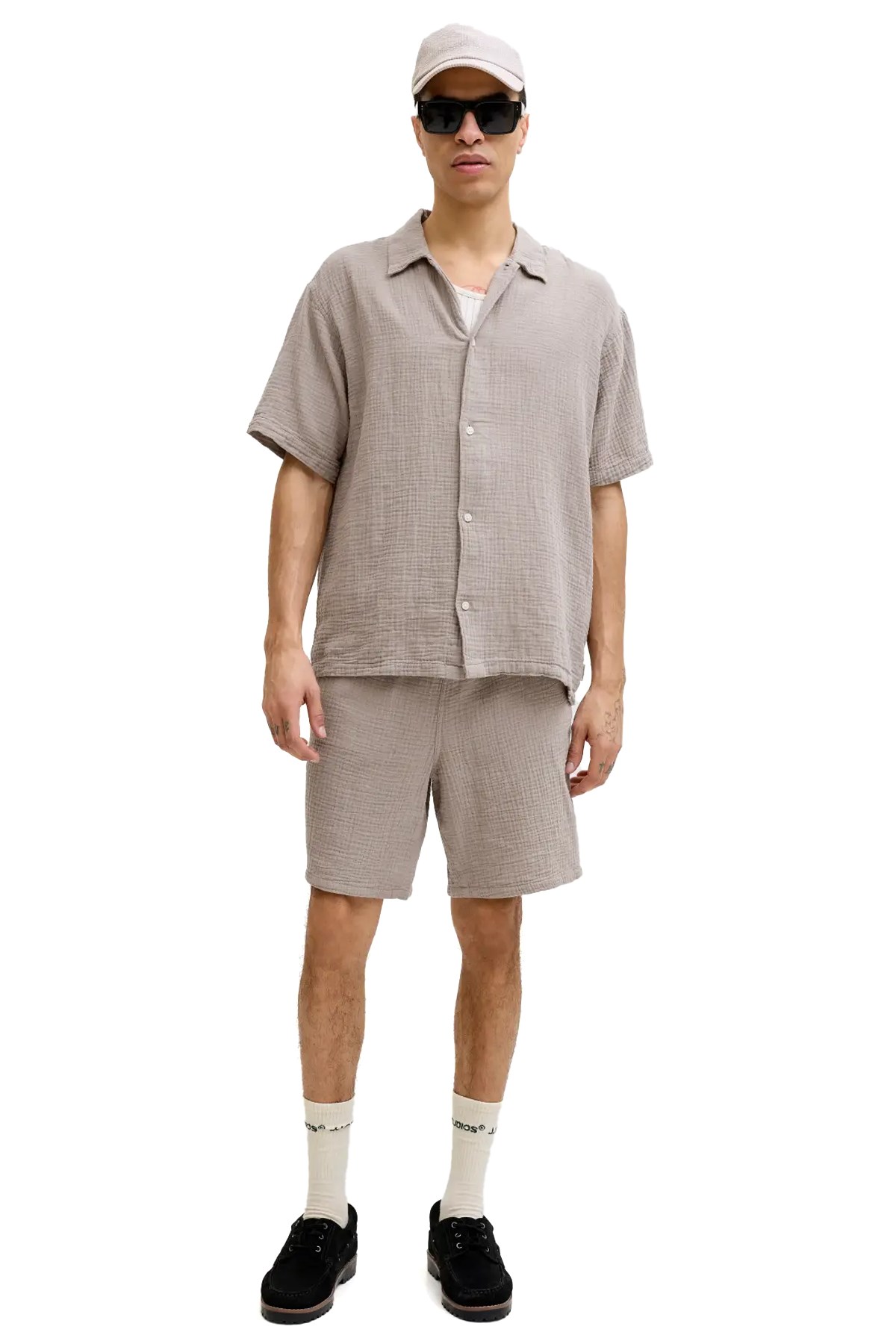 Jack & Jones Jpstjaiden Patras Erkek Şort 12274758 Açık Kahverengi