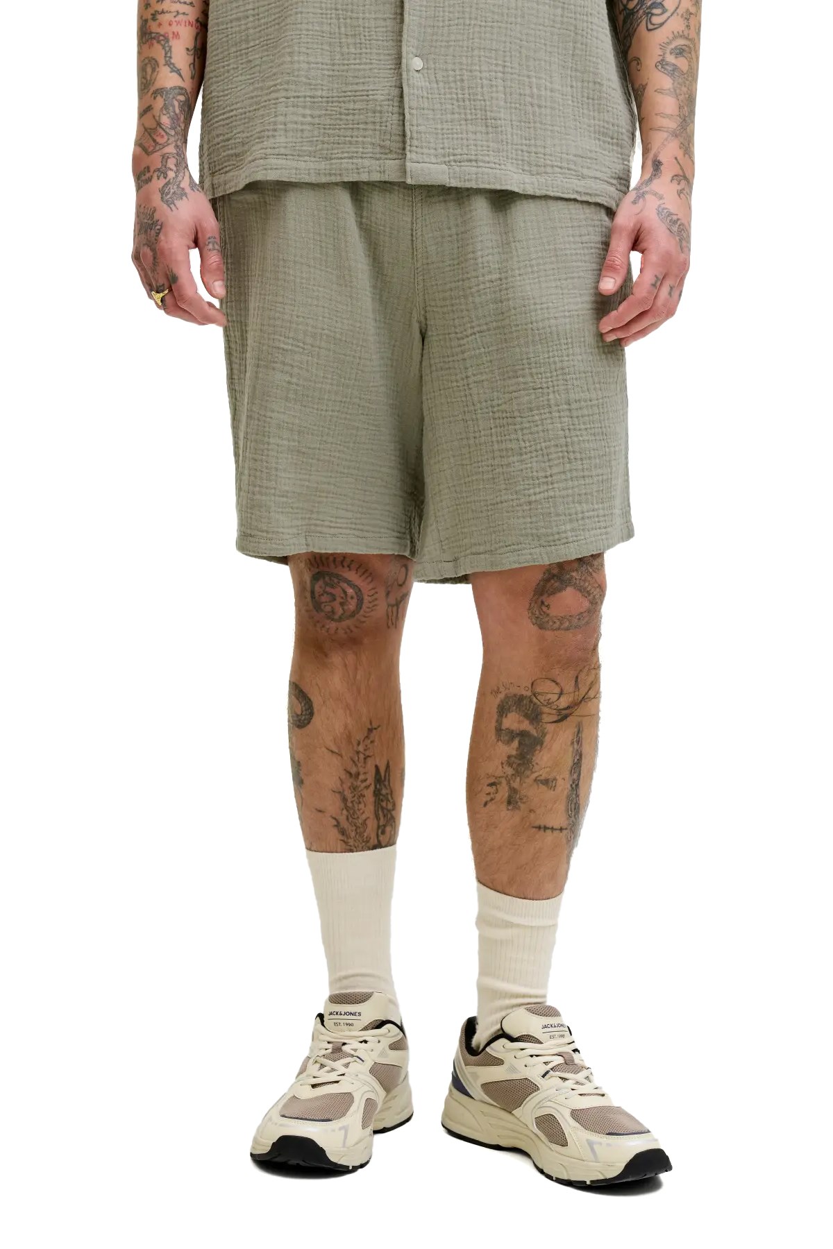Jack & Jones Jpstjaiden Patras Erkek Şort 12274758 Açık Yeşil