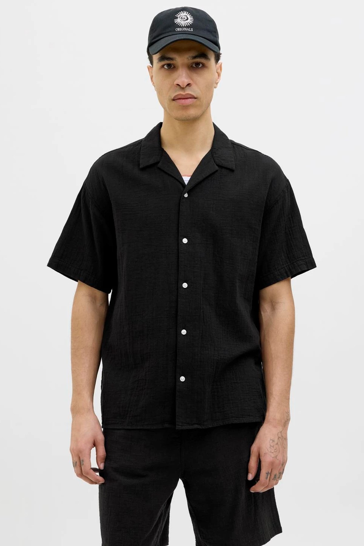 Jack & Jones Joreaster Patras Erkek Gömlek 12274798 Siyah