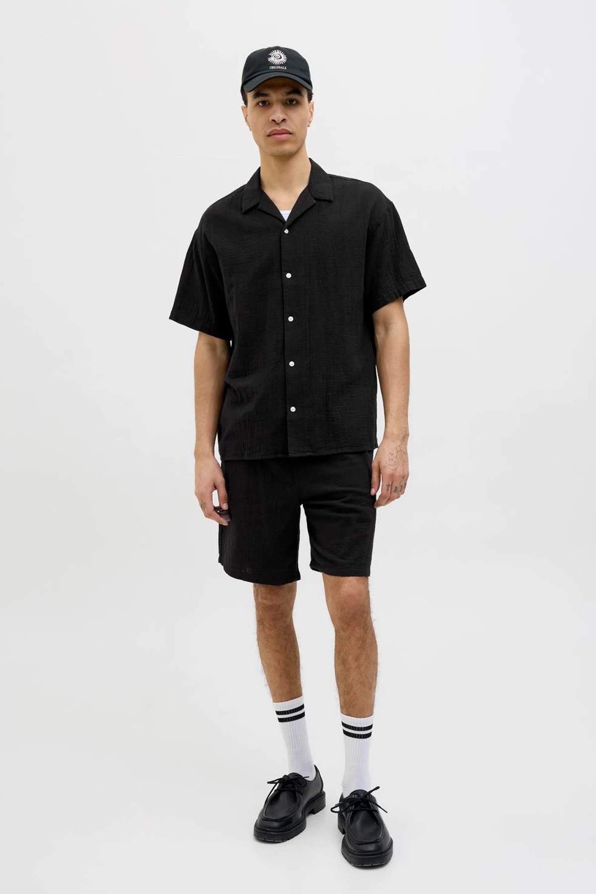 Jack & Jones Joreaster Patras Erkek Gömlek 12274798 Siyah