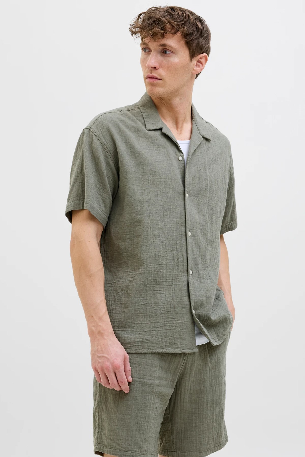 Jack & Jones Joreaster Patras Erkek Gömlek 12274798 Yeşil