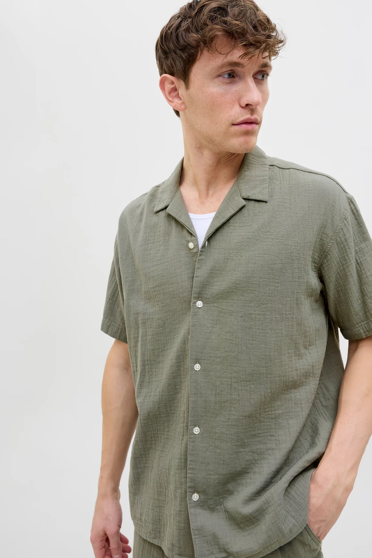 Jack & Jones Joreaster Patras Erkek Gömlek 12274798 Yeşil