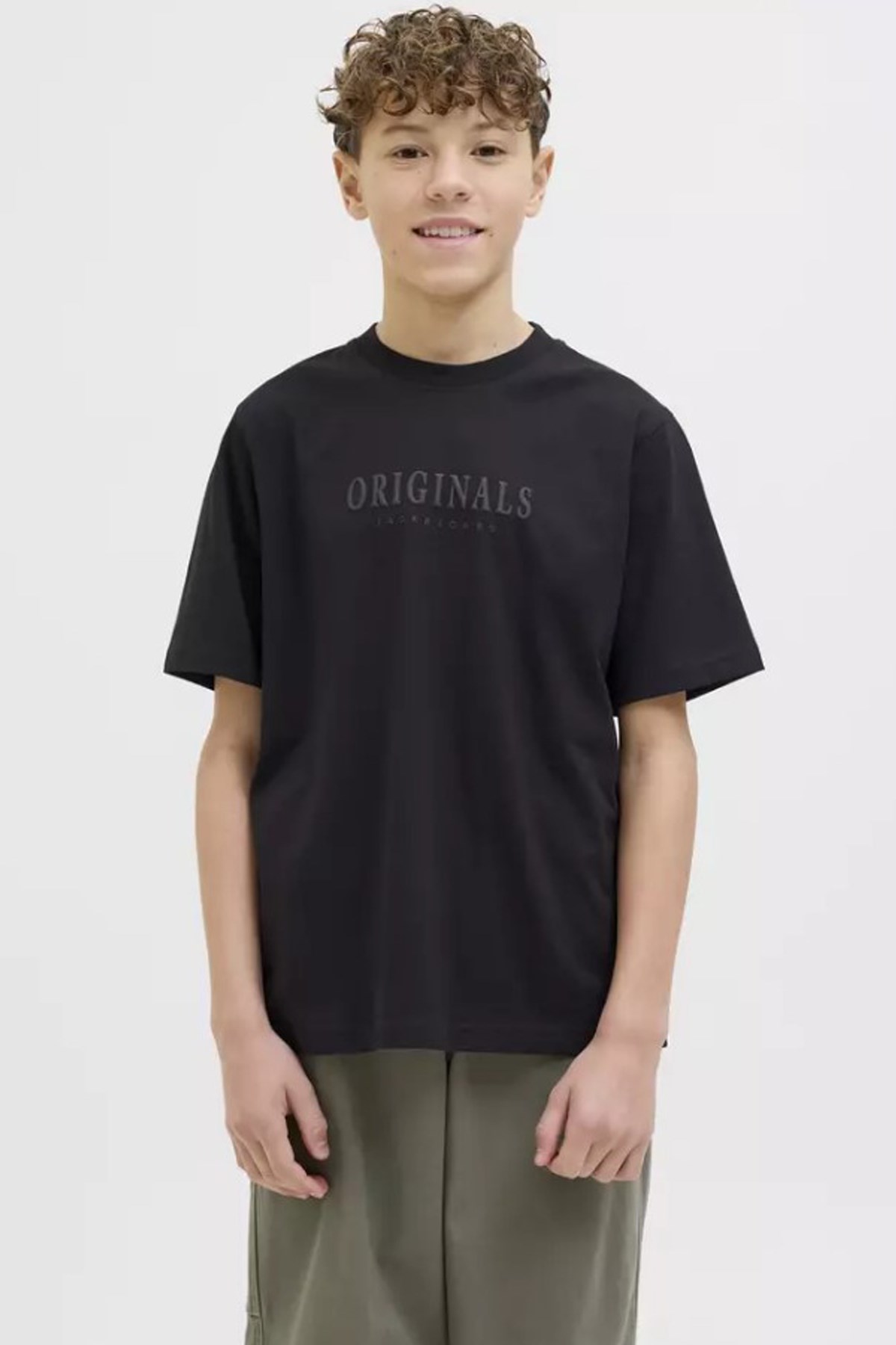 Jack & Jones Jorfrederiksberg Çocuk Tişört 12274890 Siyah