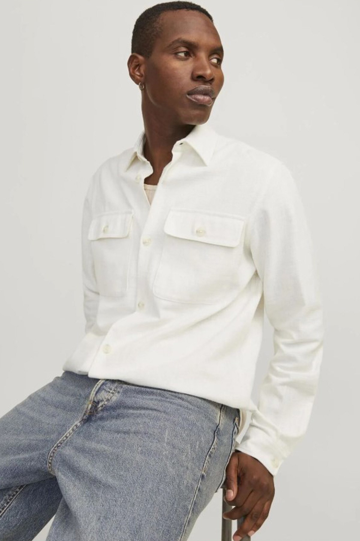 Jack & Jones Jprccraymond Erkek Gömlek 12274954 Beyaz