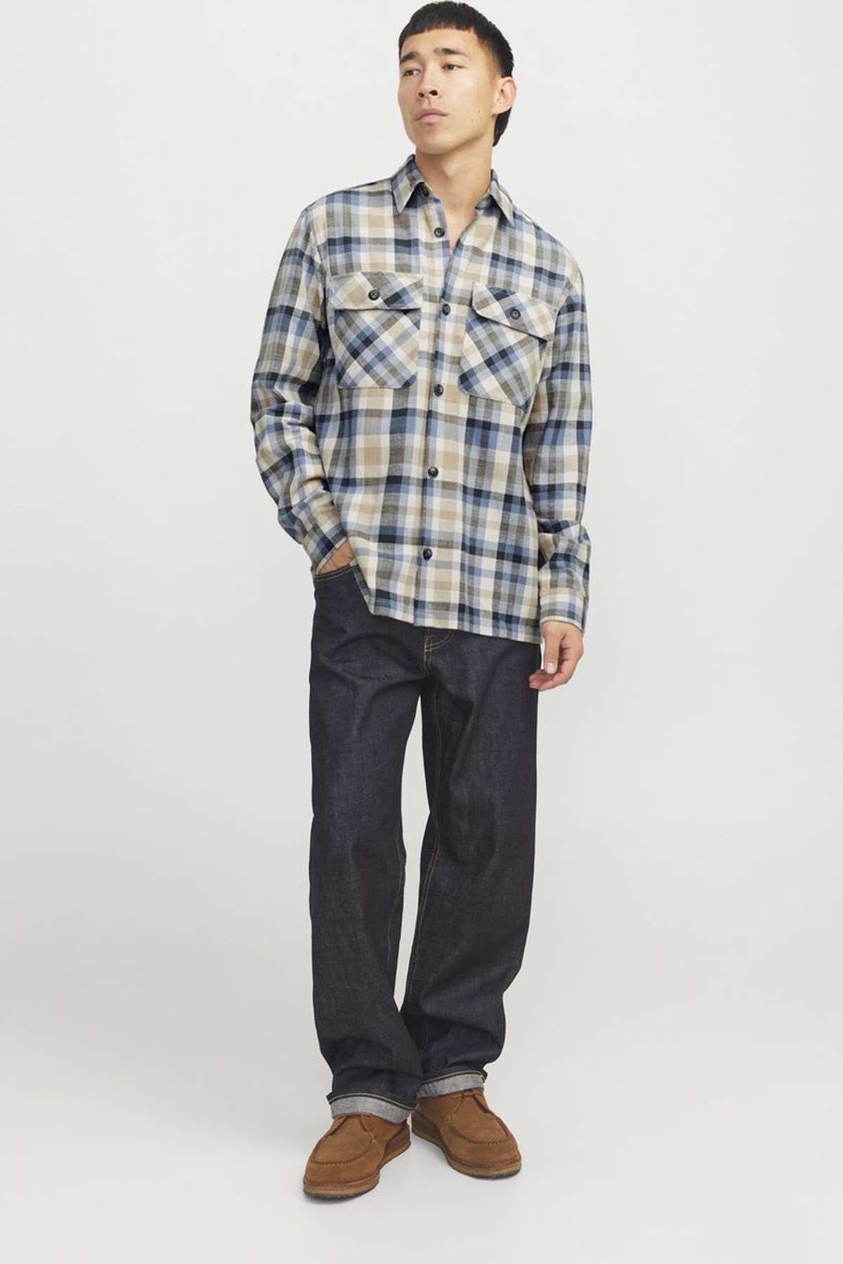 Jack & Jones Jprccraymond Erkek Gömlek 12274956 Mavi