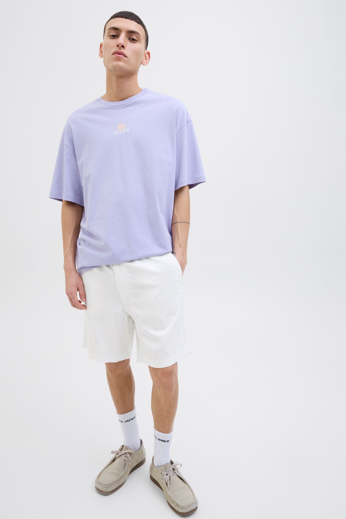 Jack & Jones Jpstjaiden Campaign Erkek Şort 12274968 Beyaz