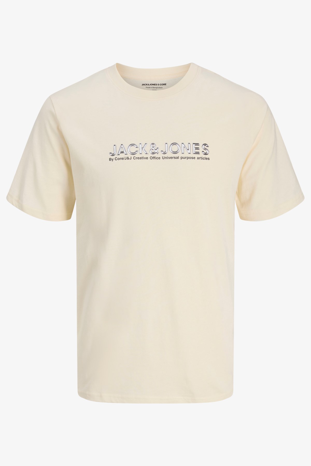 Jack & Jones Jcodynamic Branding Fst Erkek Tişört 12276393 Bej