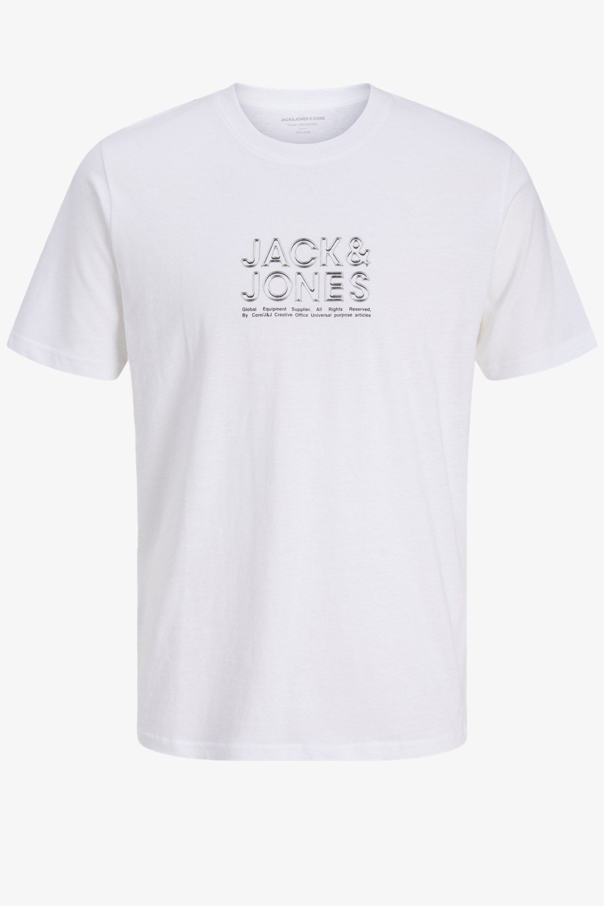 Jack & Jones Jcodynamic Branding Fst Erkek Tişört 12276393 Beyaz