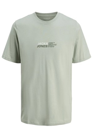 Jack & Jones Jcotarmac Print Fst Erkek Tişört 12276408 Gri