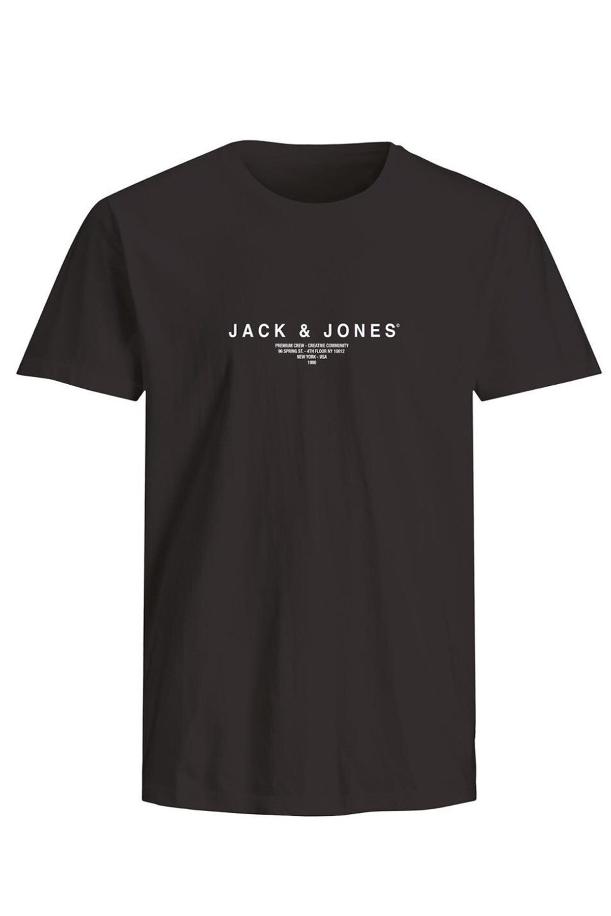 Jack & Jones Jprblaharris Ss Erkek Tişört 12276646 Siyah