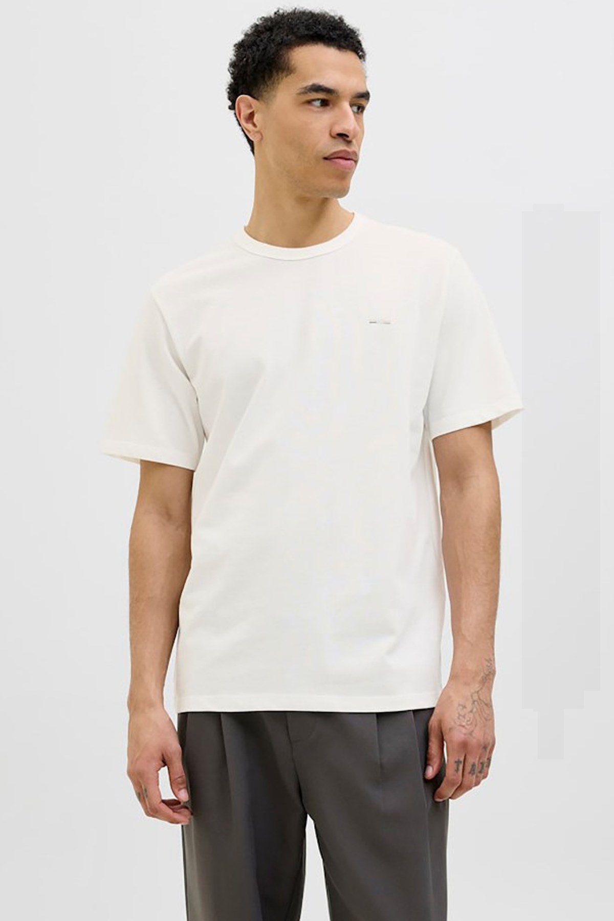 Jack & Jones Jprblualves Erkek Tişört 12276801 Beyaz