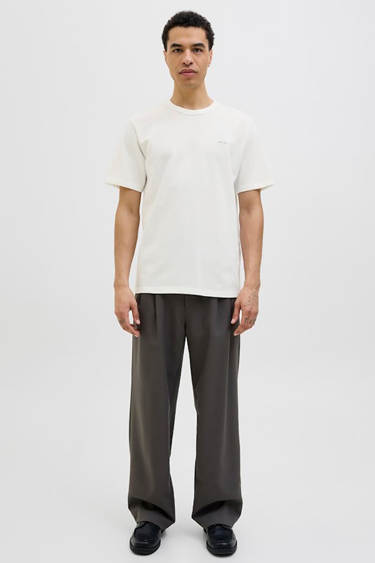 Jack & Jones Jprblualves Erkek Tişört 12276801 Beyaz