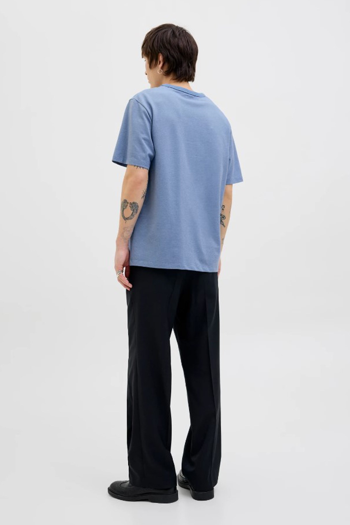 Jack & Jones Jprblualves Erkek Tişört 12276801 Mavi
