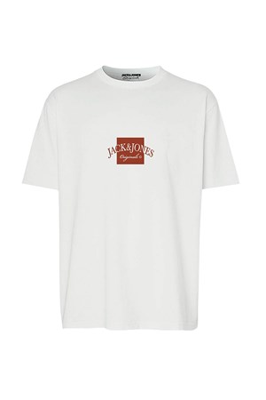 Jack & Jones Jorboston Fst Erkek Tişört 12277888 Beyaz
