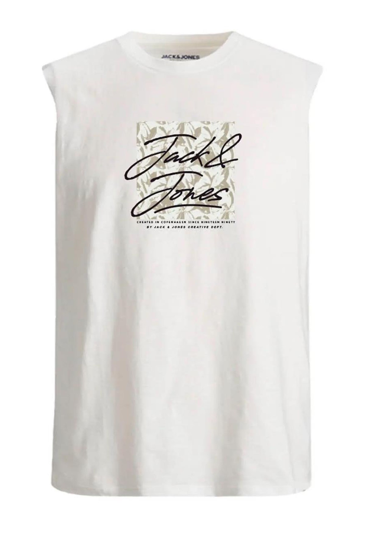 Jack & Jones Jorsplit Tee Sl Erkek Tişört 12277942 Beyaz