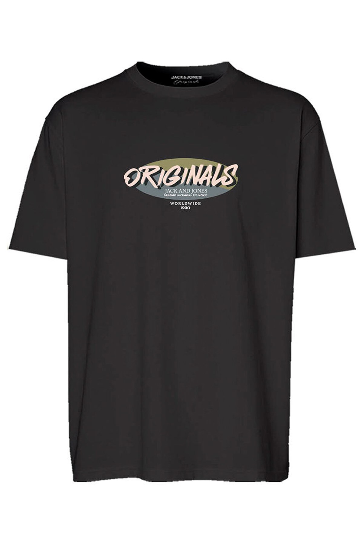 Jack & Jones Jorvarenna Fst Erkek Tişört 12277944 Siyah