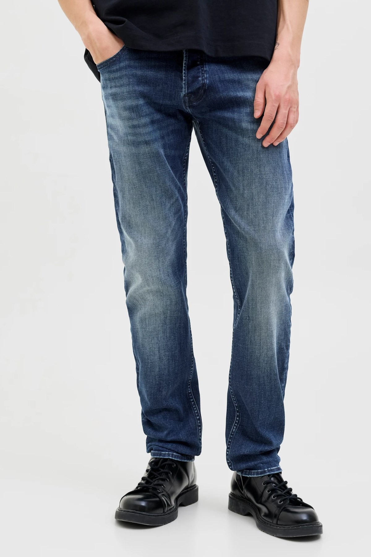 Jack & Jones Jjiglenn Erkek Jean 12278144 Mavi