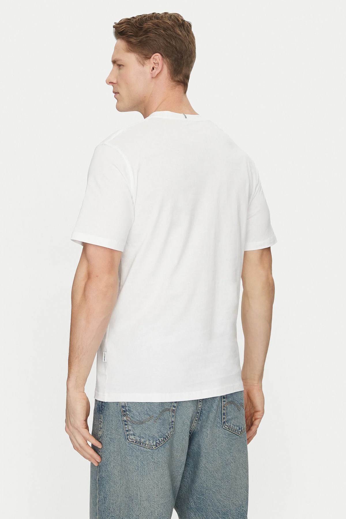 Jack & Jones Jorfrederiksberg Erkek Tişört 12278266 Beyaz