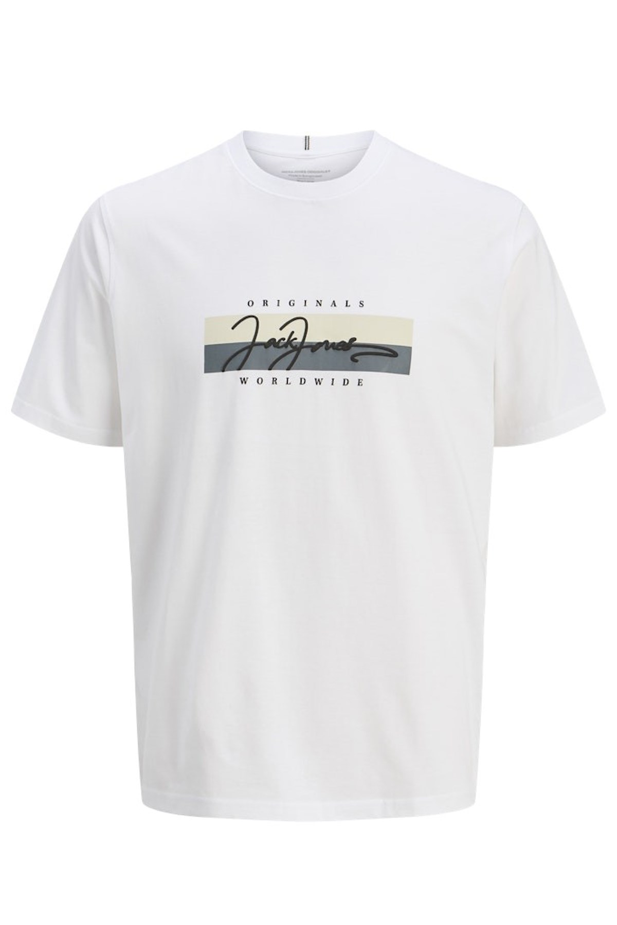 Jack & Jones Jorfrederiksberg Erkek Tişört 12278266 Beyaz