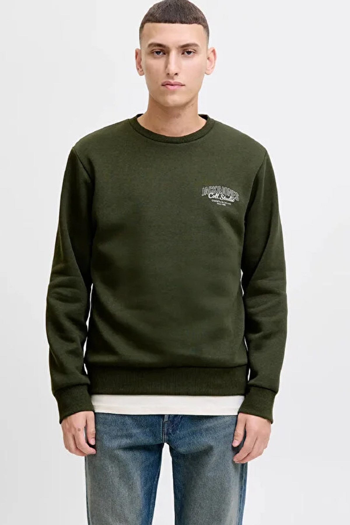 Jack & Jones Jjmakoto Erkek Sweatshirt 12278601 Çok Renkli