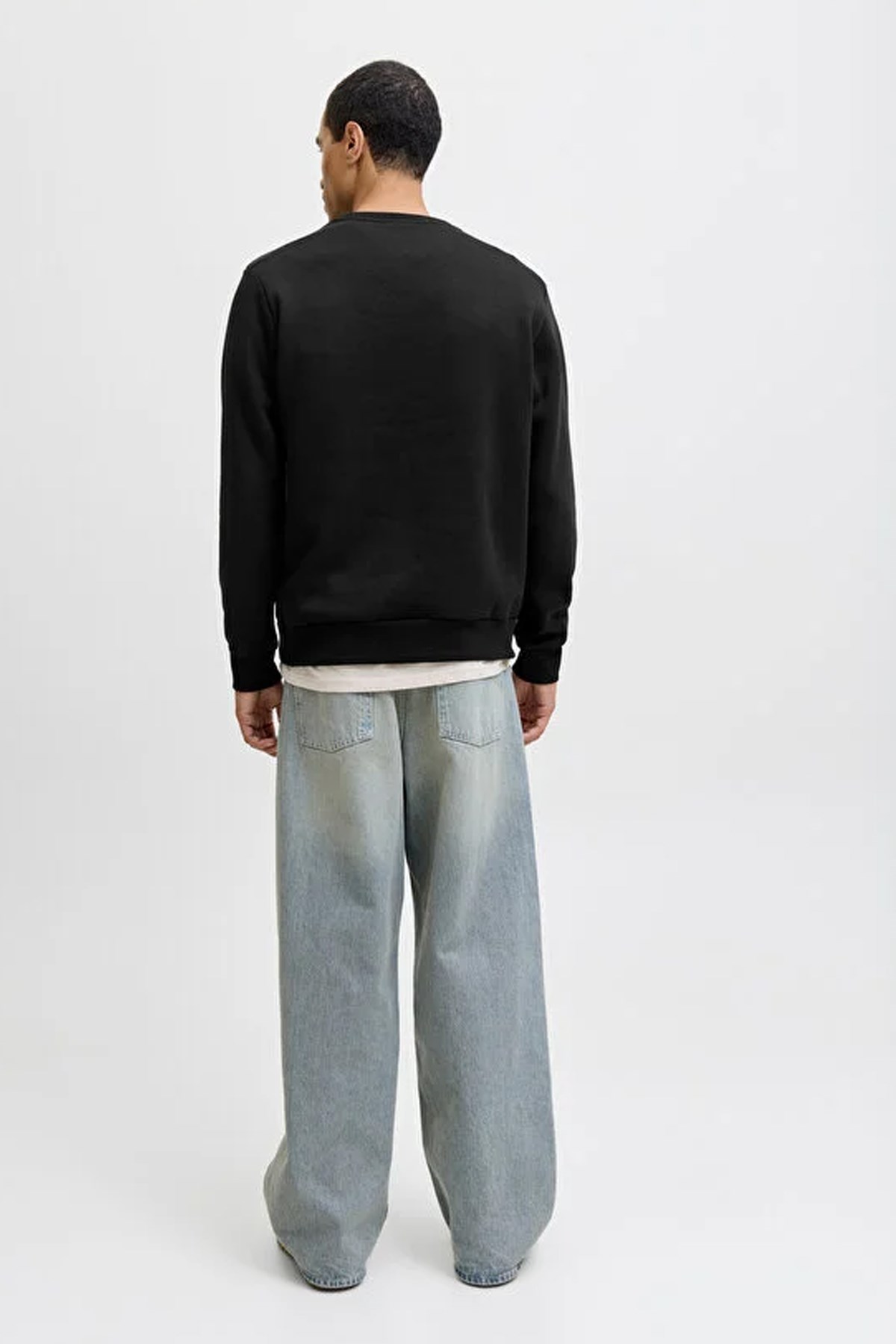 Jack & Jones Jjmakoto Erkek Sweatshirt 12278601 Siyah