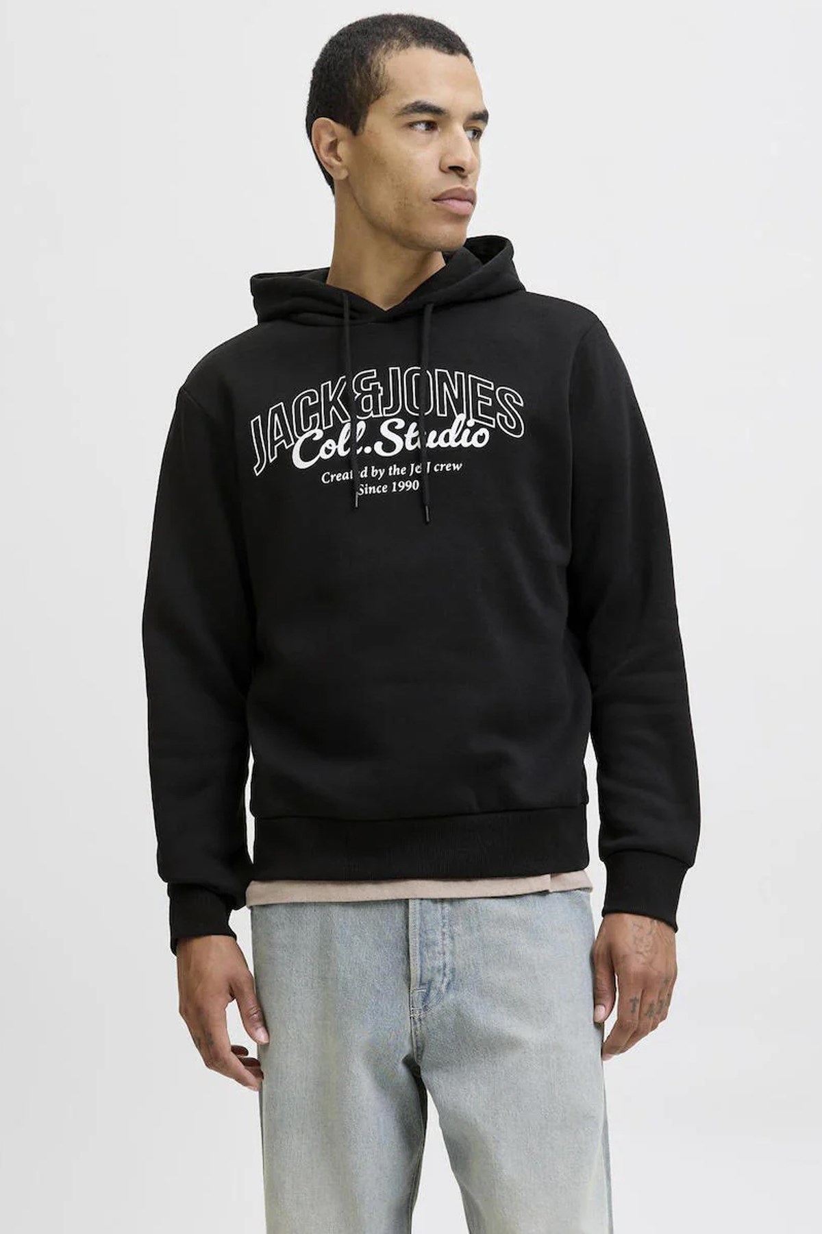 Jack & Jones Jjmakoto Erkek Sweatshirt 12278606 Siyah