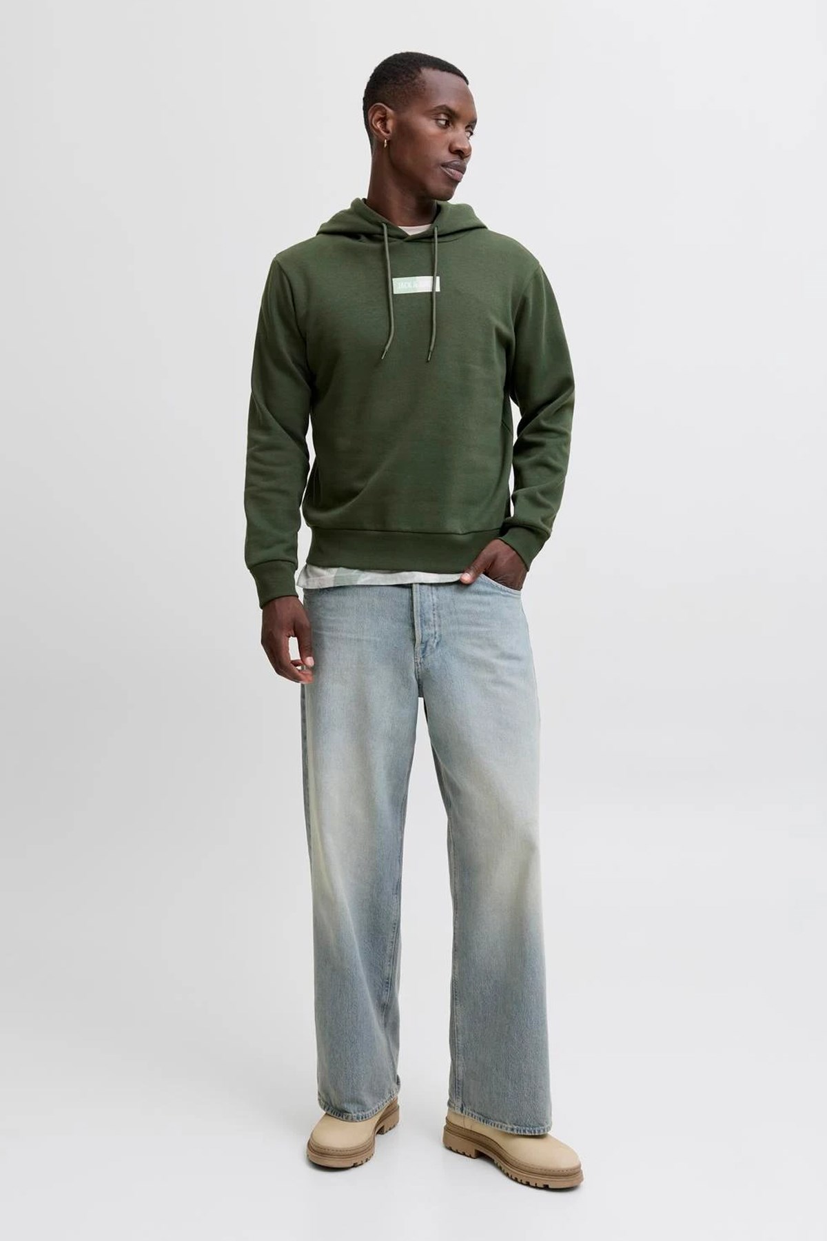 Jack & Jones Jjpan Erkek Sweatshirt 12278618 Çok Renkli