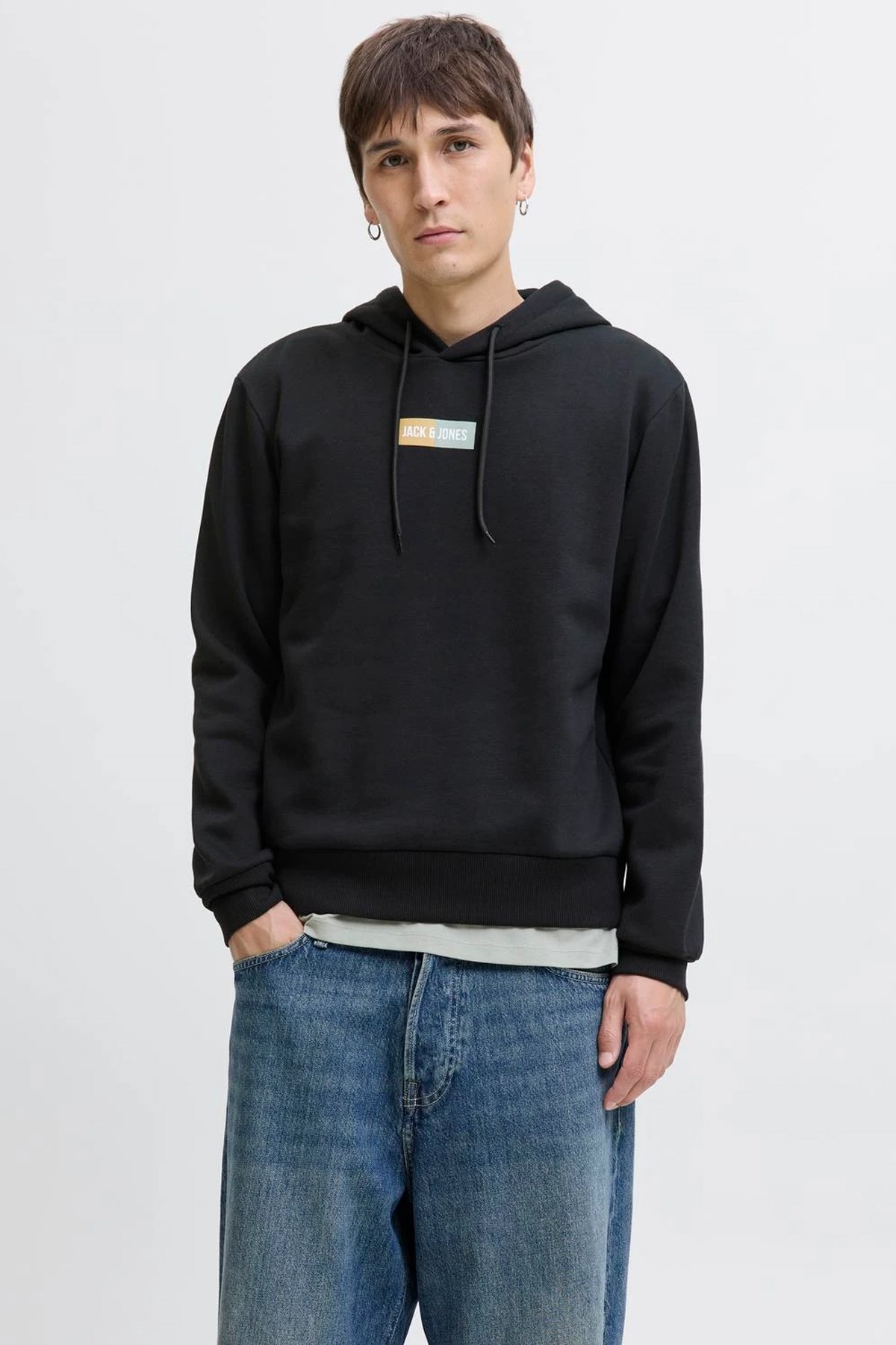 Jack & Jones Jjpan Erkek Sweatshirt 12278618 Siyah